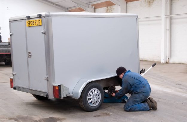 R A Commercials Robert Young fixing a trailer R A Commercials Robert Young fixing a trailer